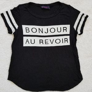 Bonjour Au Revoir Tee Shirt | Annabelle